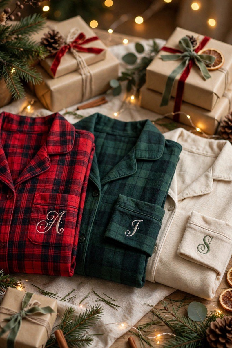 Christmas pajamas idea personalized names