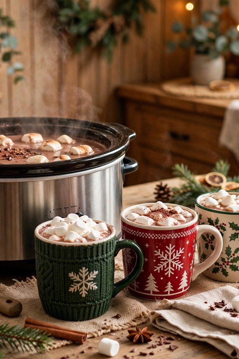 Hot chocolate bar ideas slow cooker station