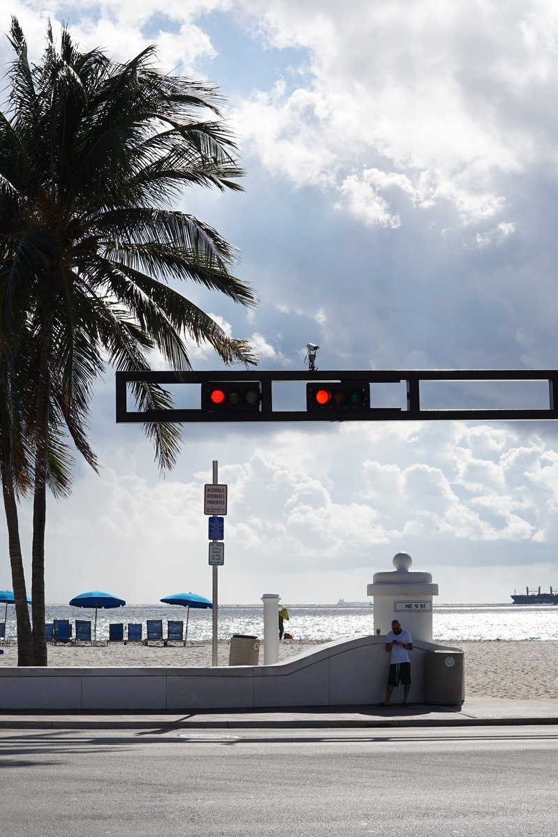 Fort Lauderdale Florida Beach Boulevard and beach