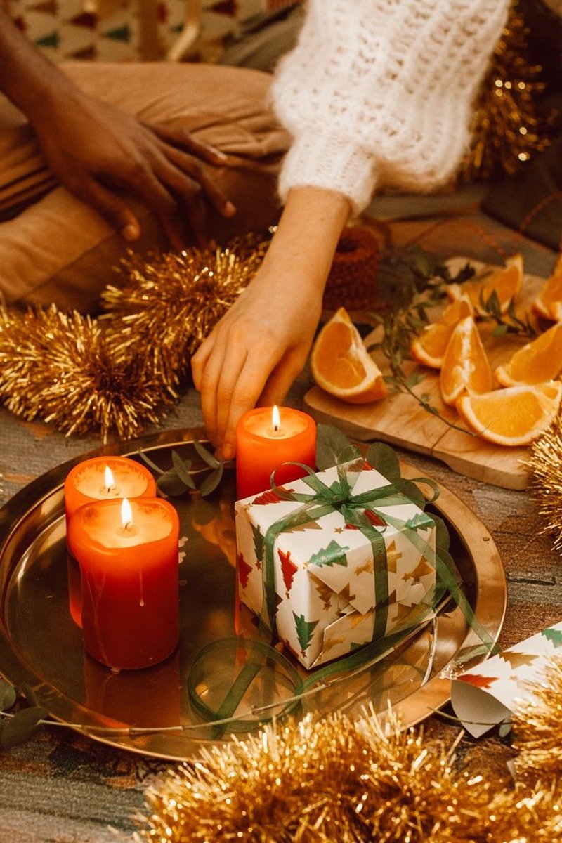 Ralph Lauren Christmas decor idea muted tones