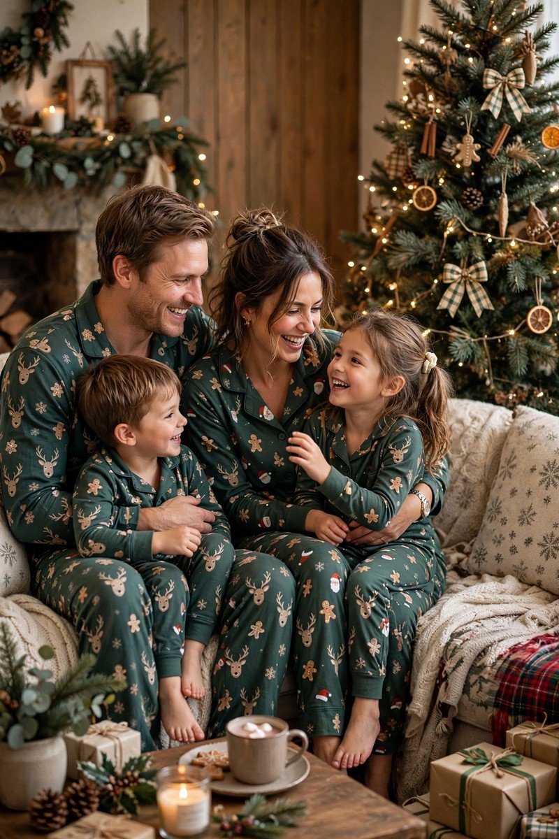 Christmas pajamas idea novelty print
