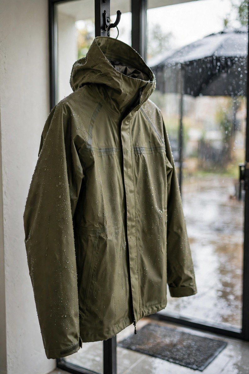 Winter capsule wardrobe idea waterproof shell
