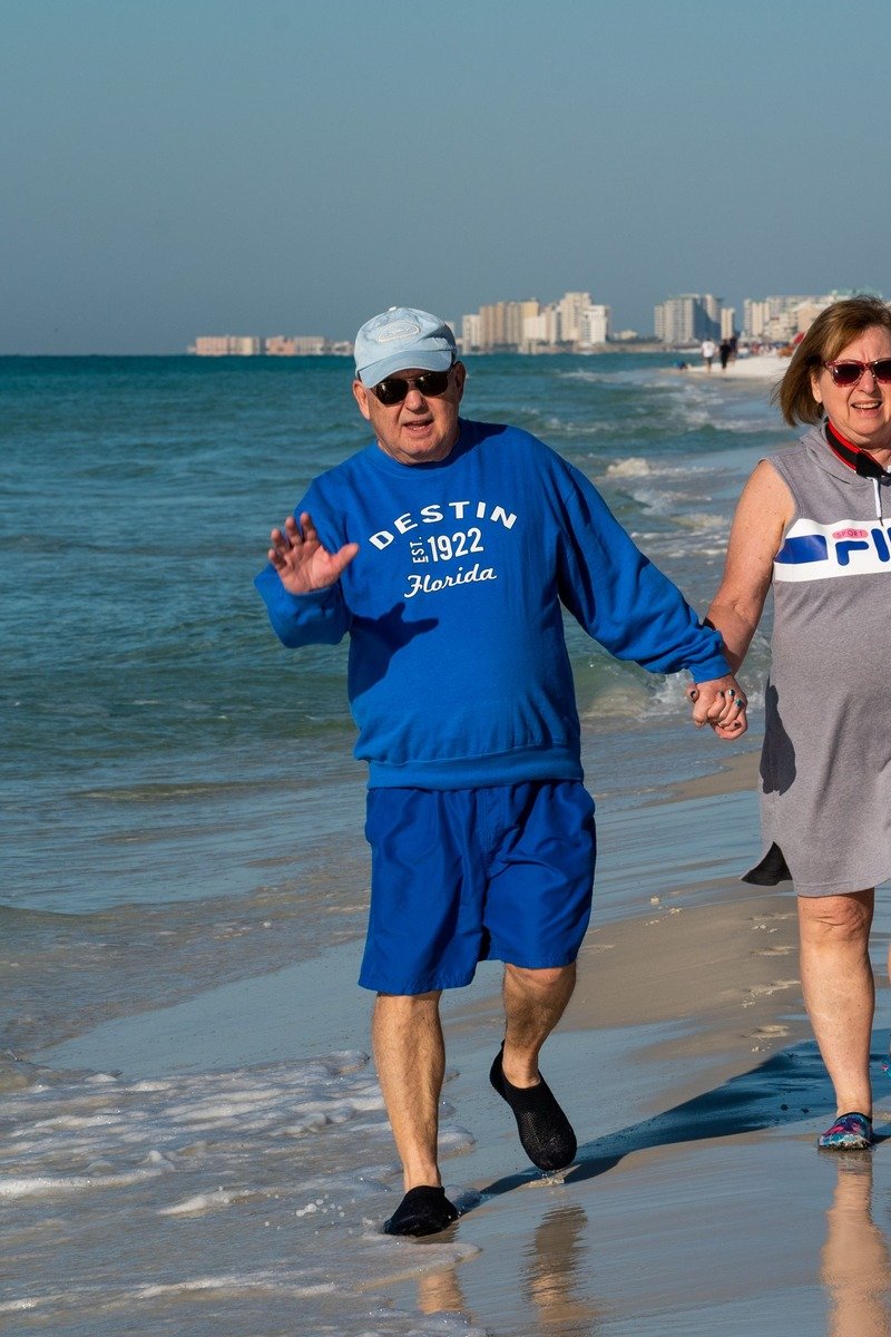 Destin Florida white sand beach with emerald water