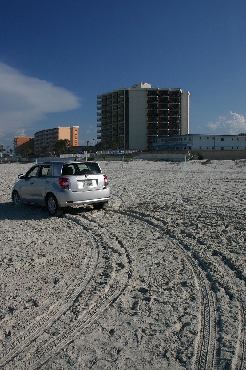 Daytona Beach Florida drive on beach