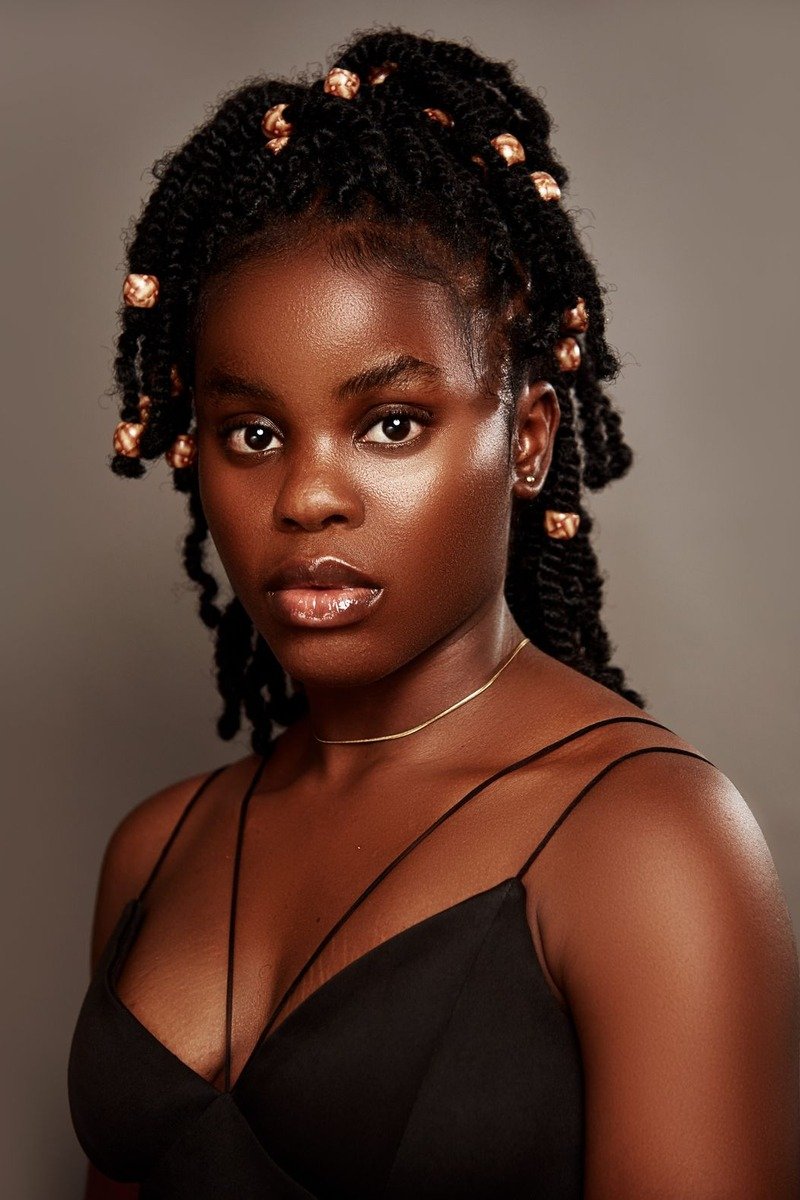 Fulani braids with beads