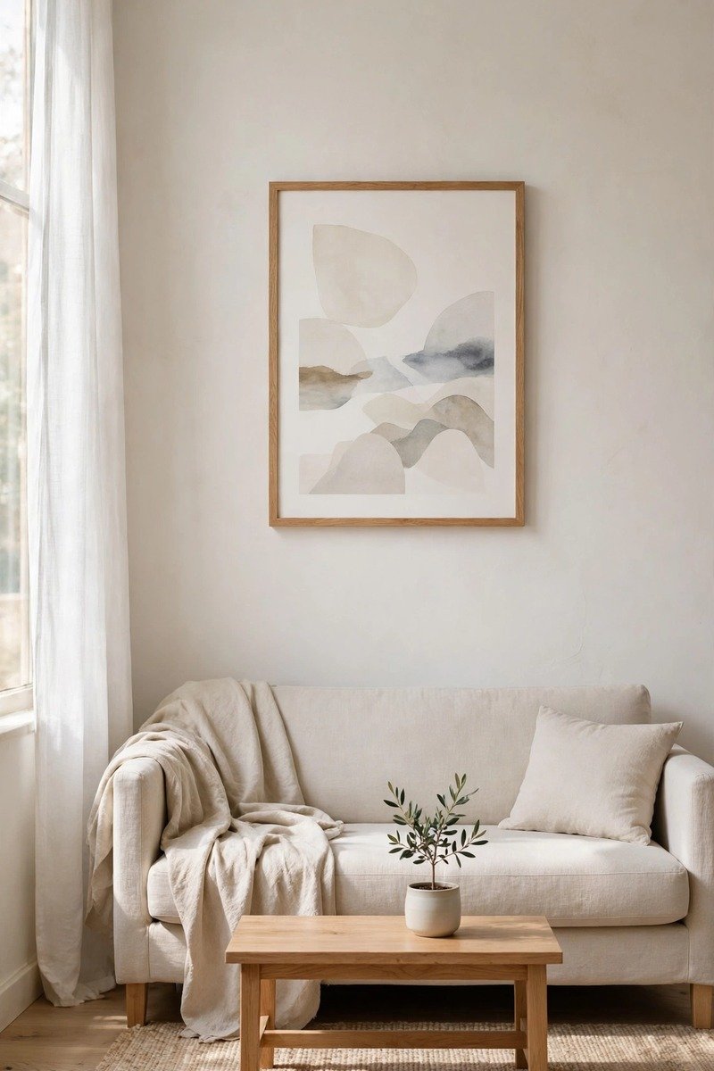 Small living room with one clear focal point