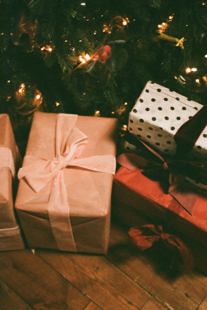 Christmas wrapping ideas color coordinated