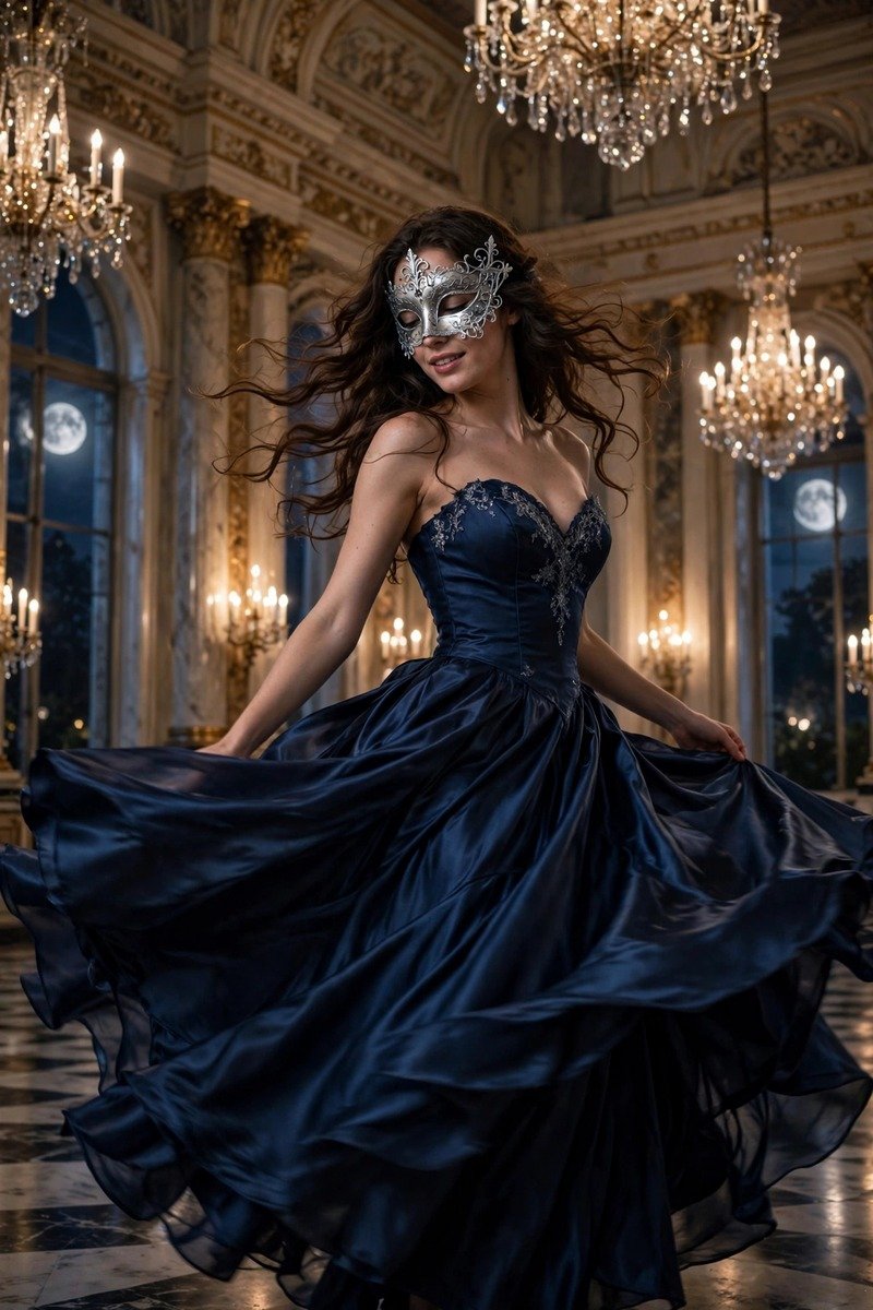 Silver masquerade mask encrusted with sparkling crystals