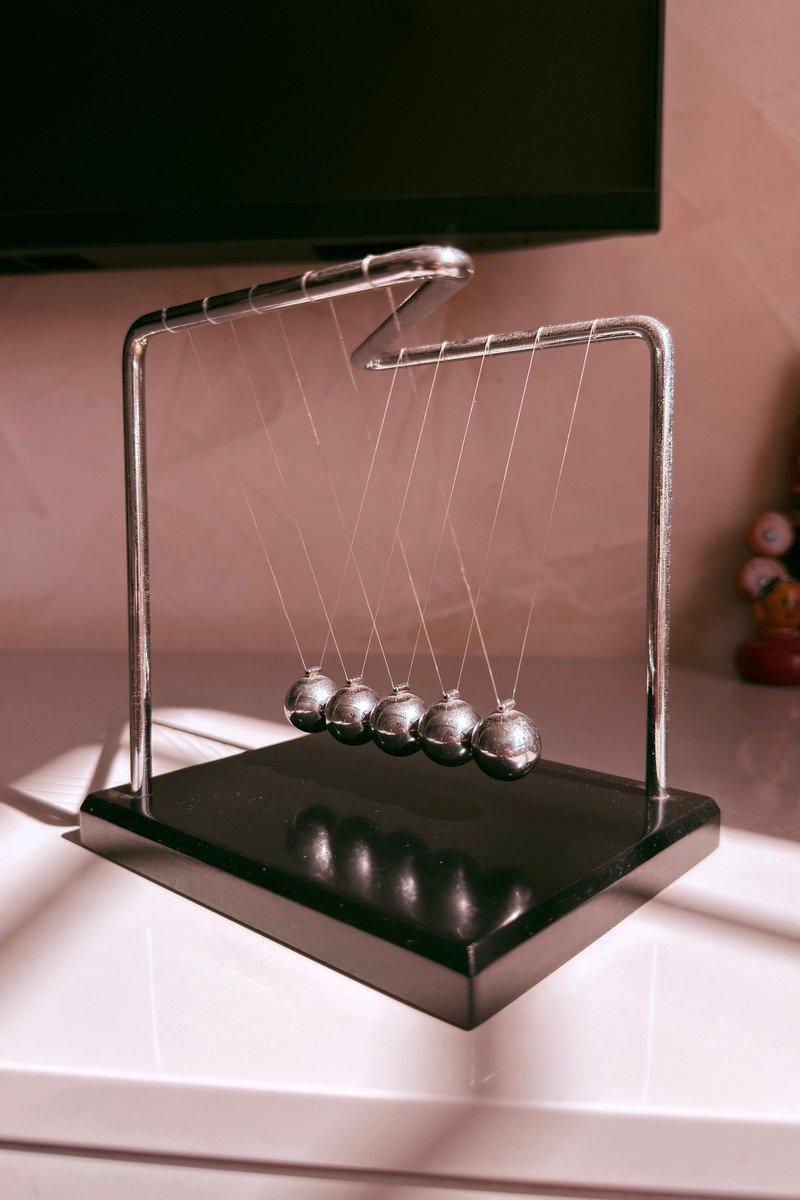 Desktop decision maker toy on an office desk