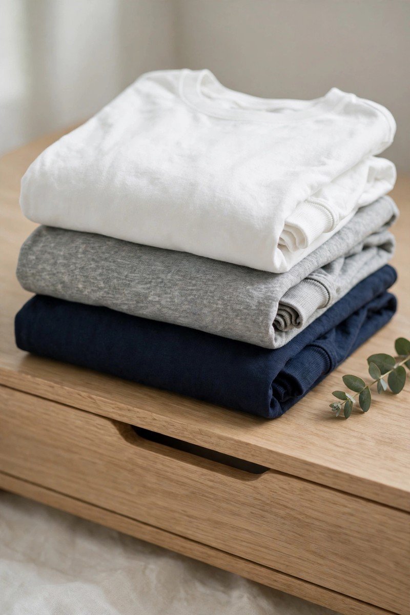 Winter capsule wardrobe idea long sleeve tees