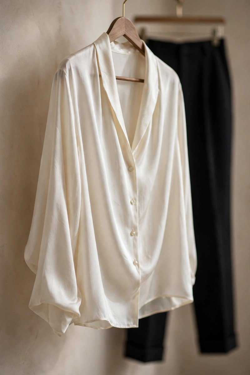 Winter capsule wardrobe idea elevated blouse