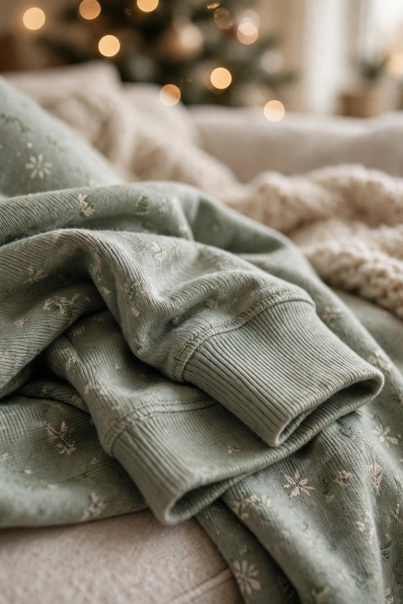 Christmas pajamas idea stretch knit fabric