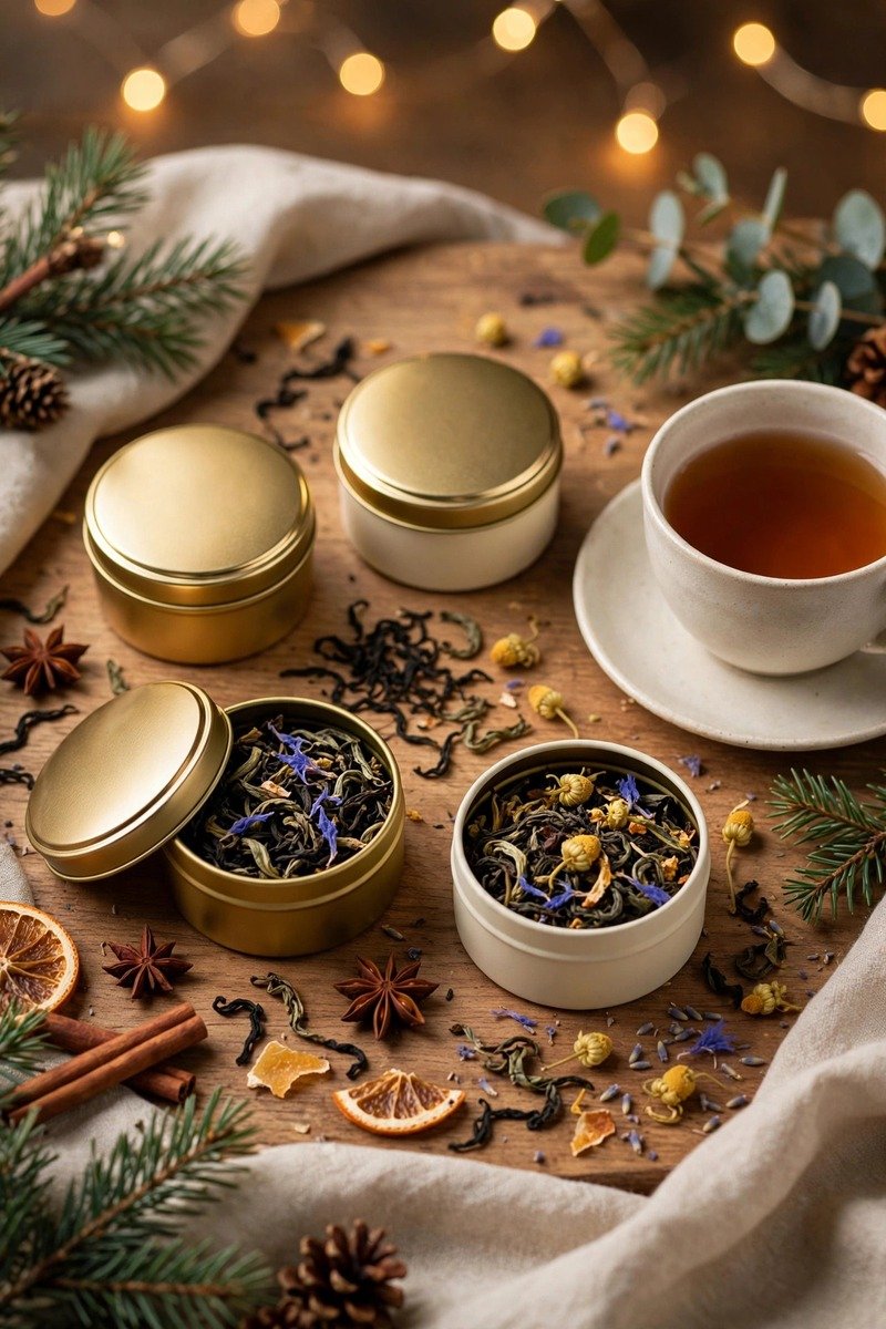 Tea sampler tin collection