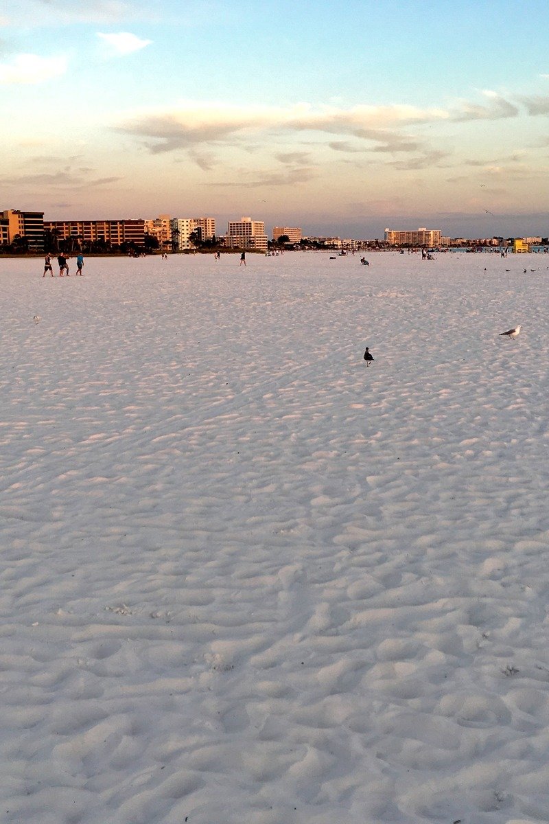 Siesta Key Florida white quartz sand beach