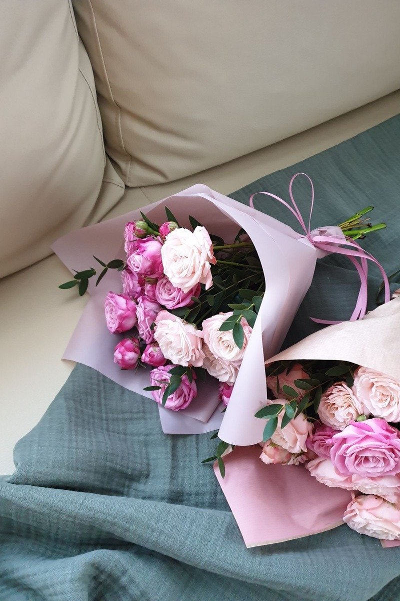 Bouquet of fresh flowers as a gift