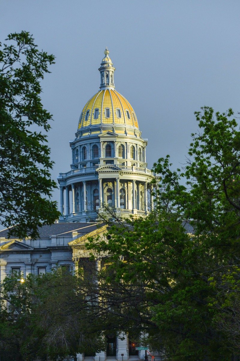 Colorado State Capitol gold dome Denver