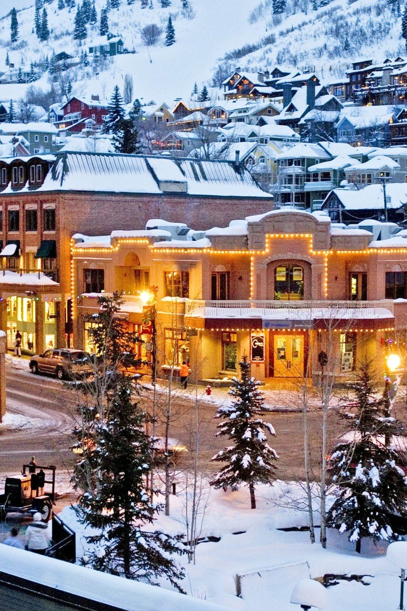 Christmas towns in the USA Park City Utah