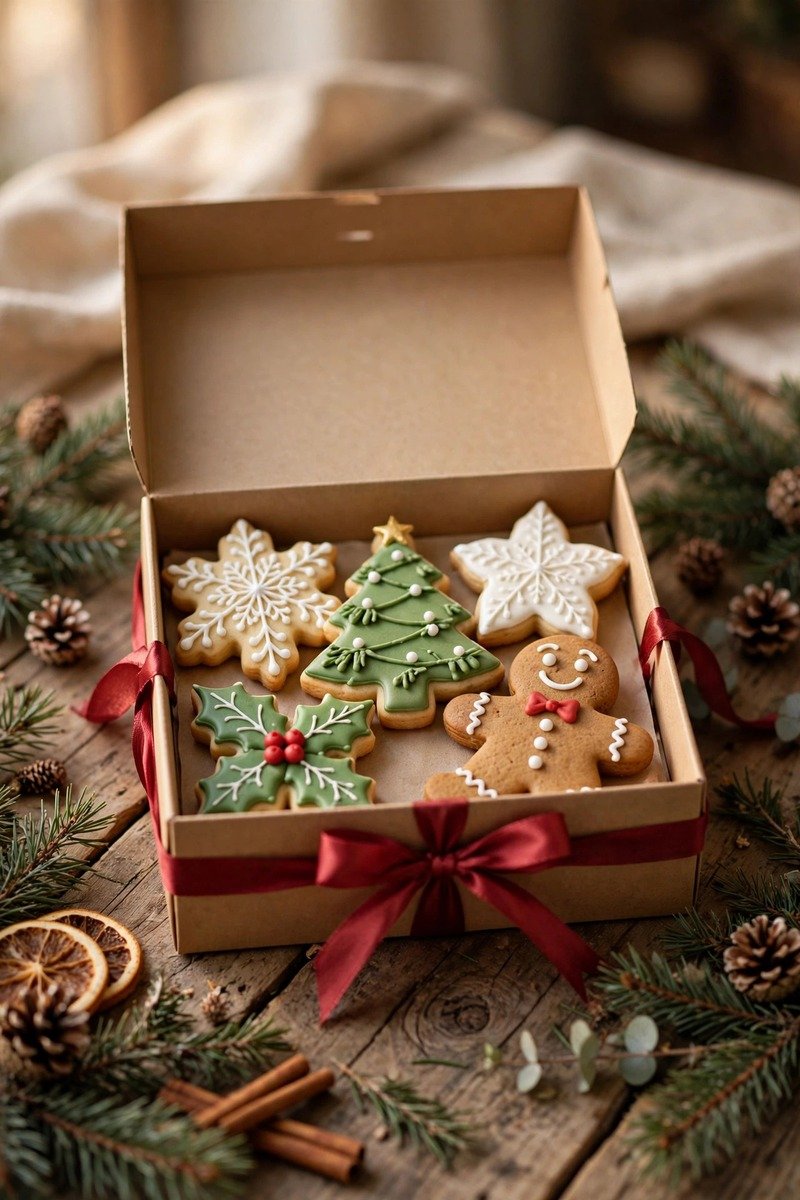 Christmas cookie gift box