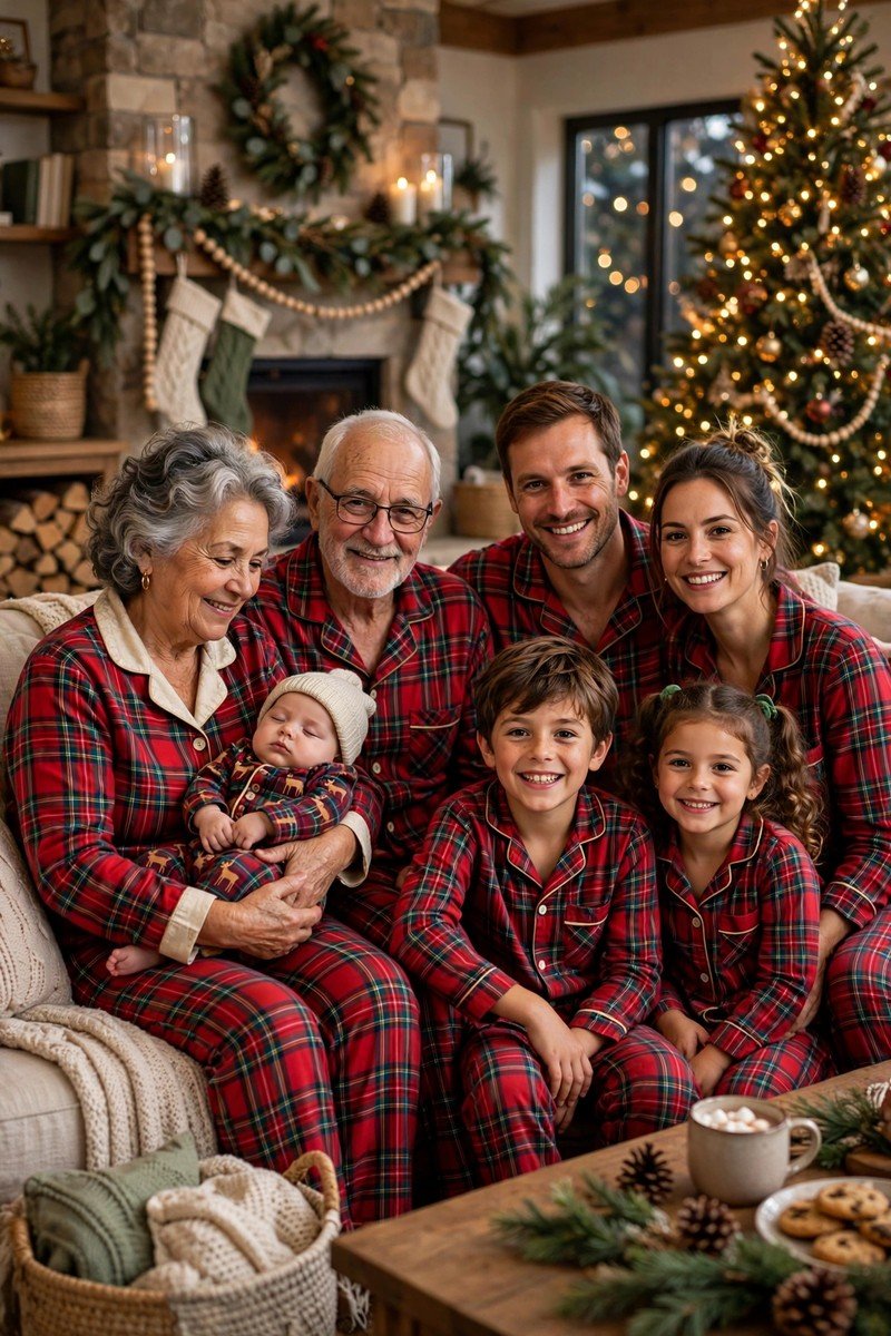 Christmas pajamas idea sizing for babies