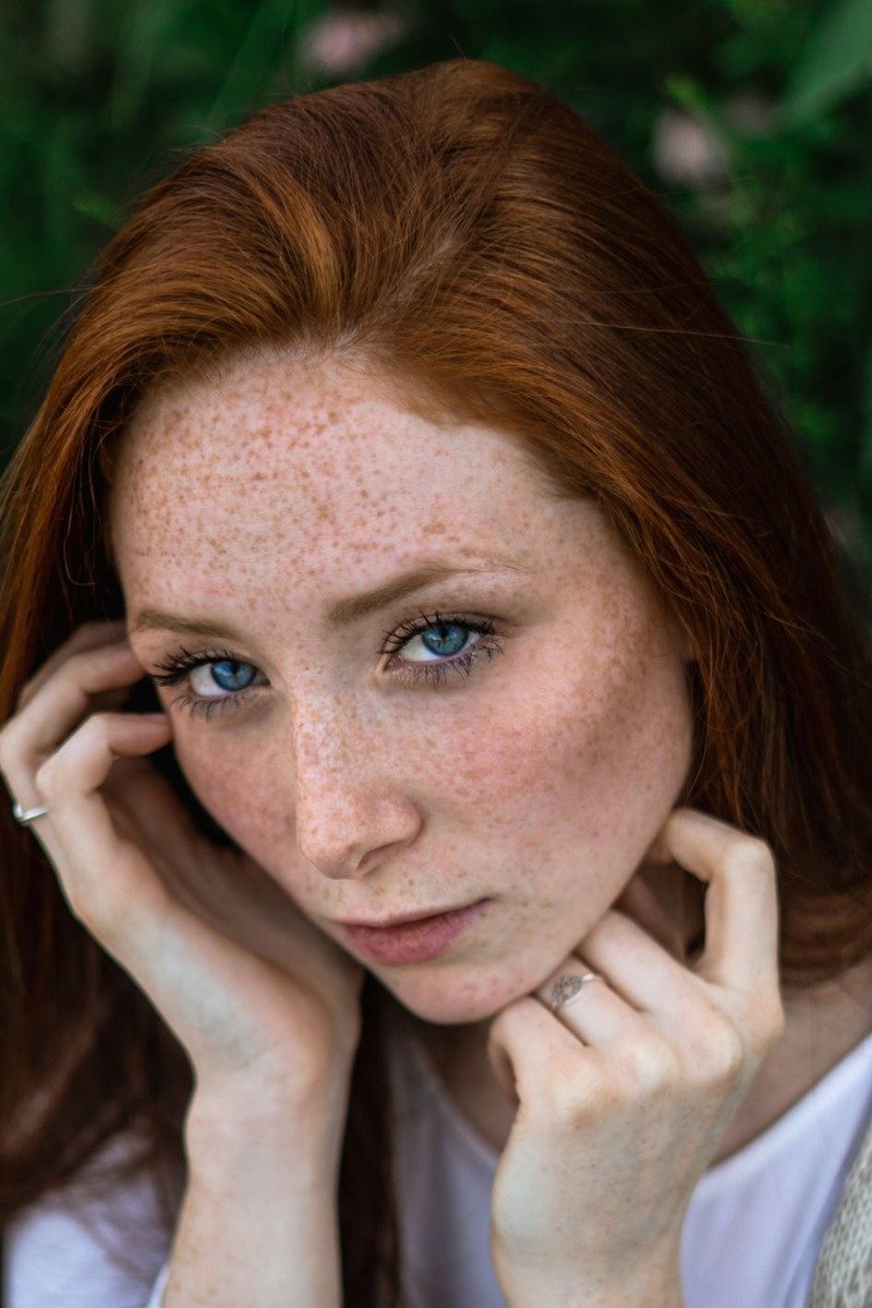 Cloud skin base with faux freckles across nose and cheeks