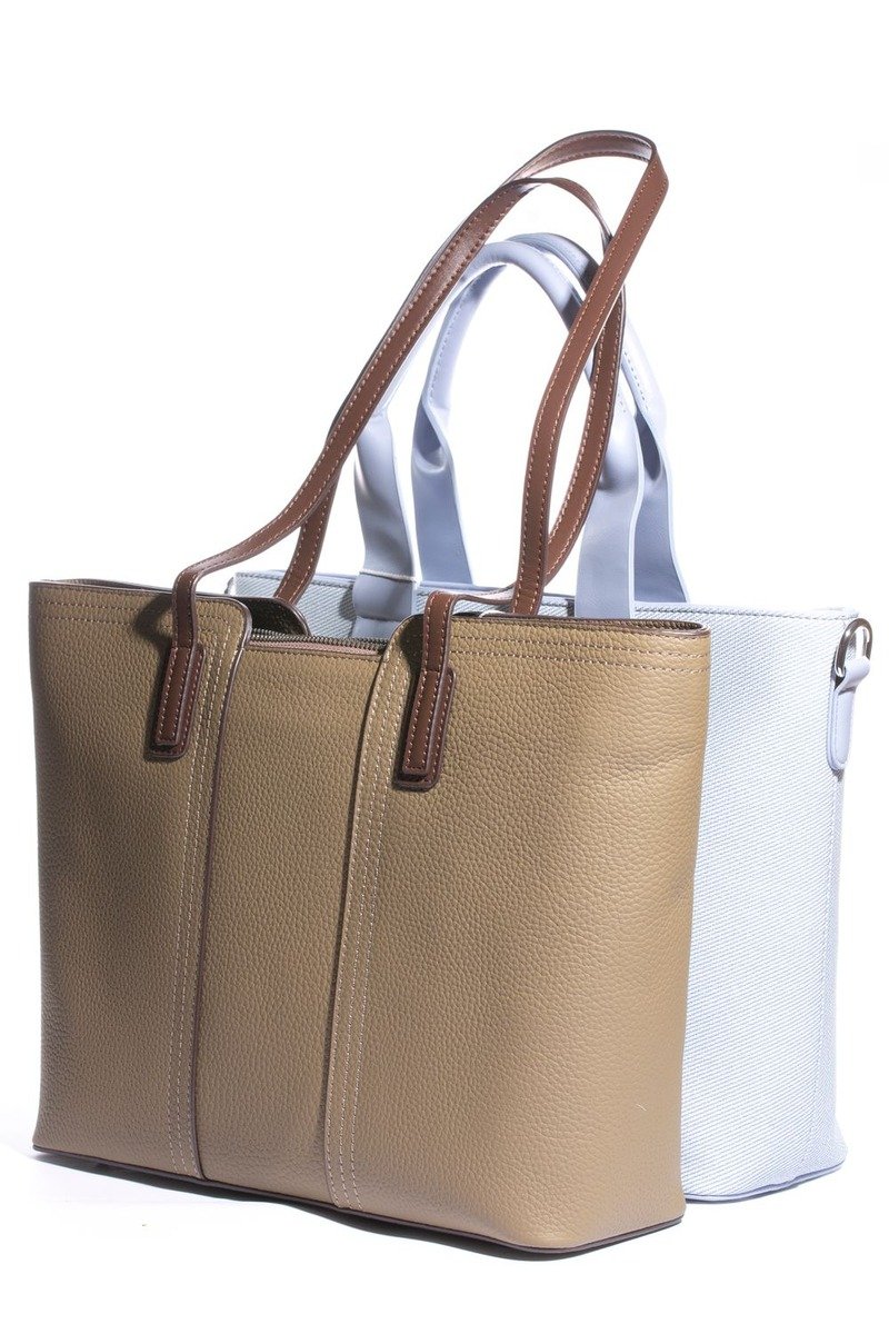 Leather tote bag gift
