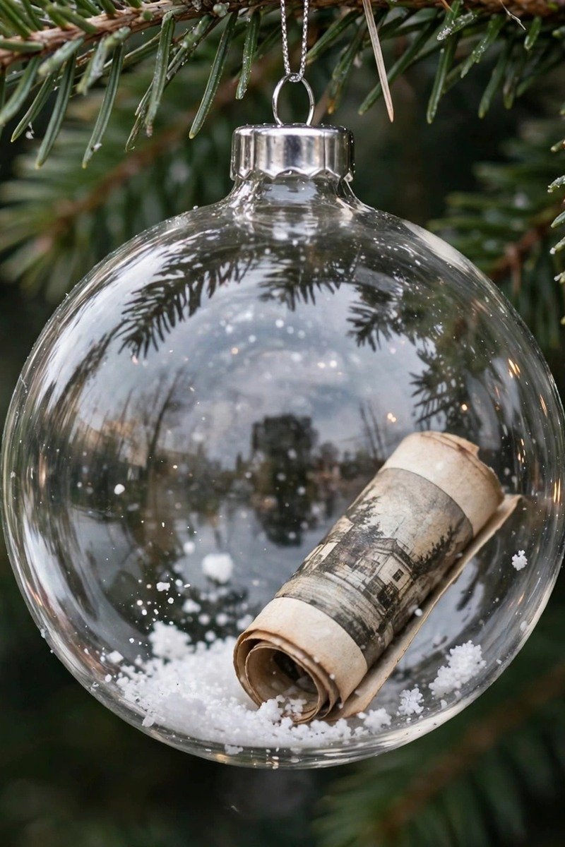 DIY Christmas ornaments idea photo baubles