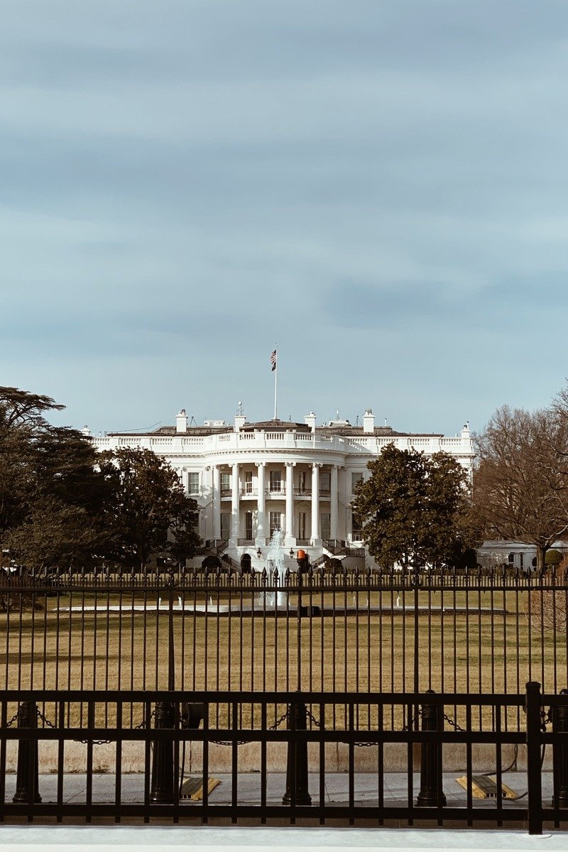 White House Washington DC from Lafayette Square
