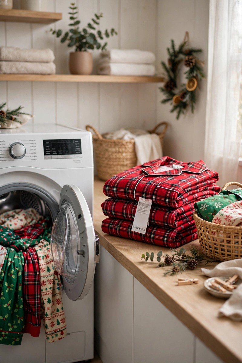 Christmas pajamas idea washing care