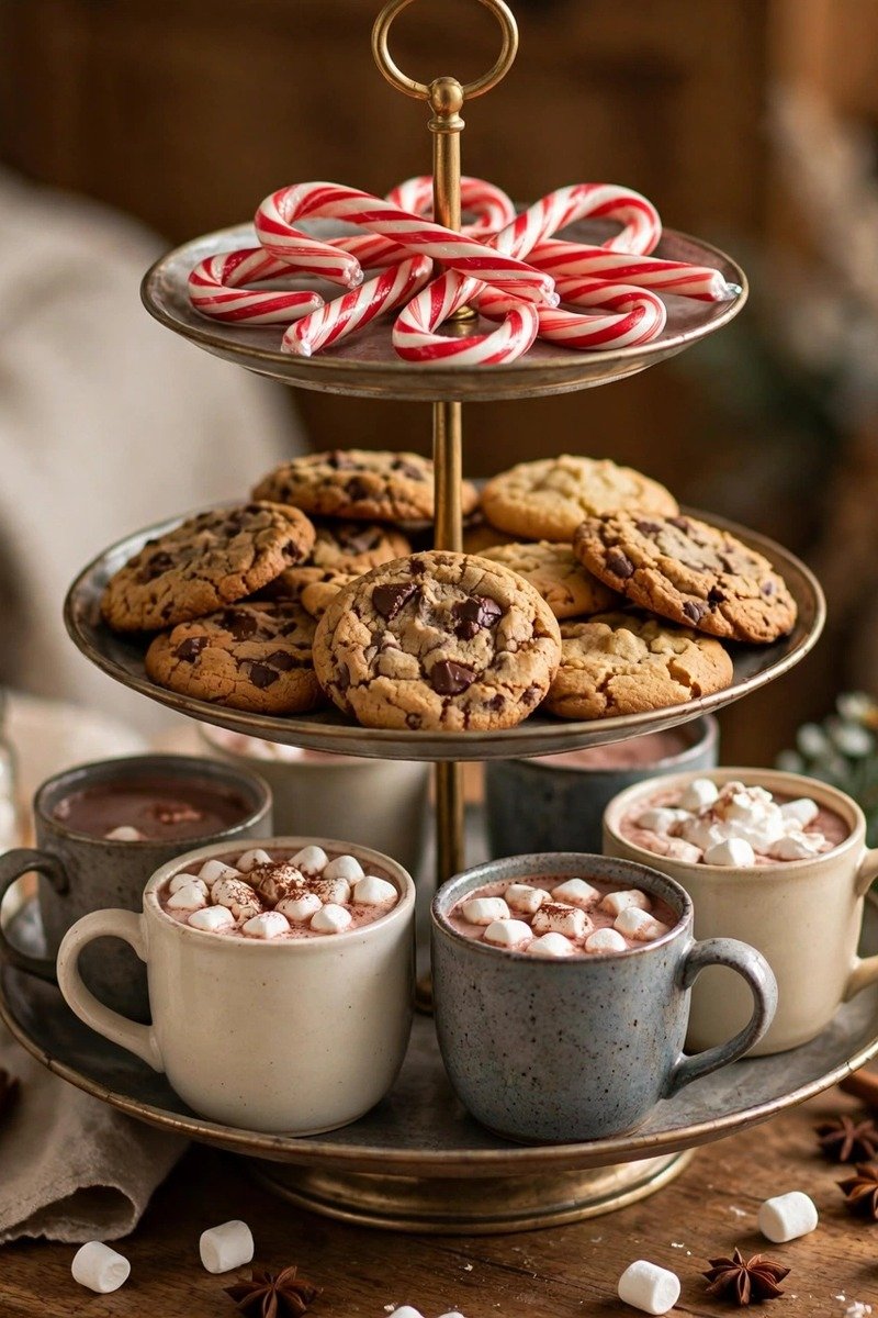 Hot chocolate bar ideas tiered stand