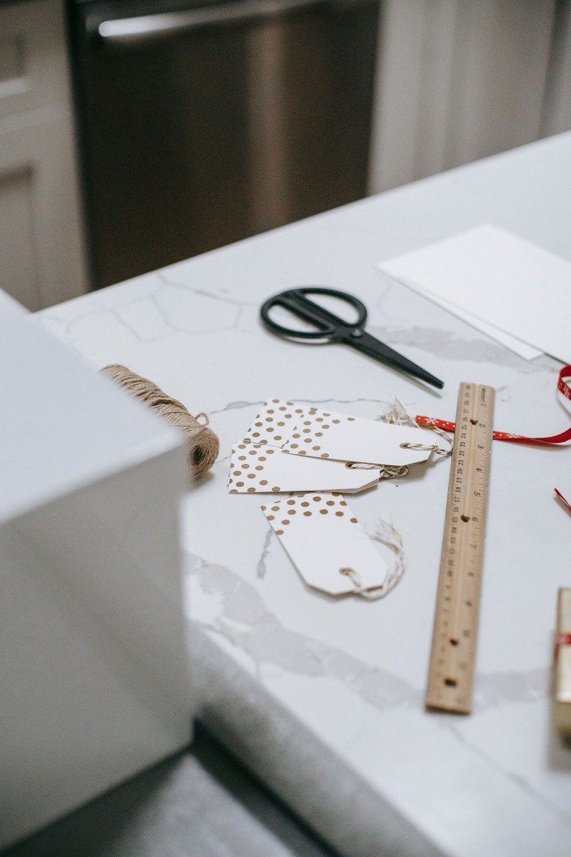Christmas wrapping ideas themed wrapping station