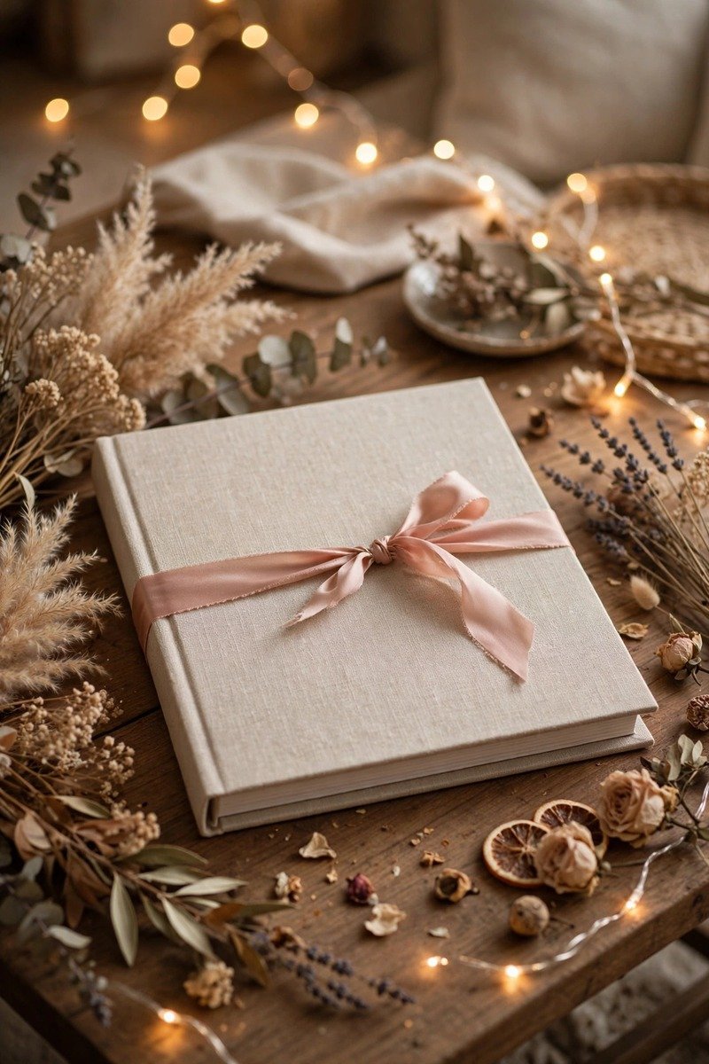 Photo album, linen cover