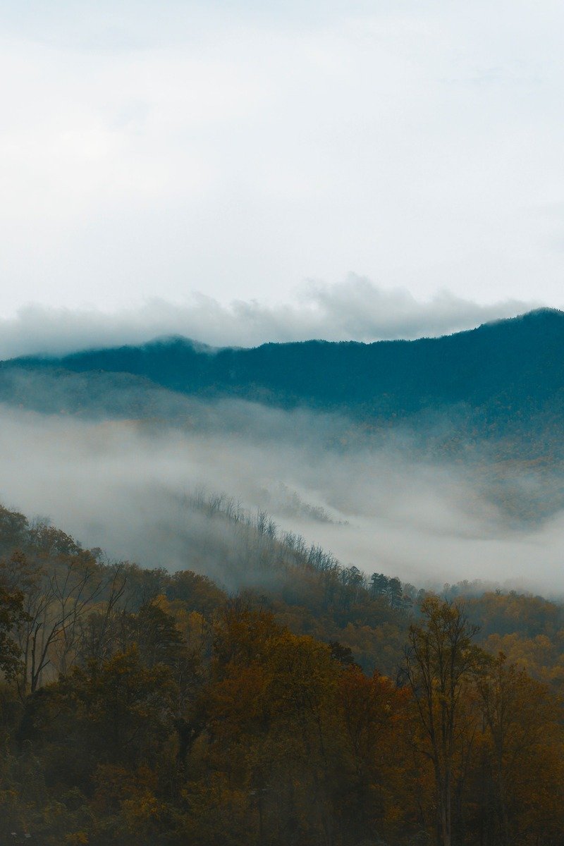 Great Smoky Mountains from Gatlinburg Tennessee