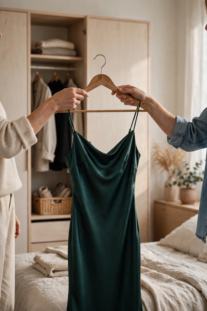 Minimalist wardrobe idea borrowing for occasions