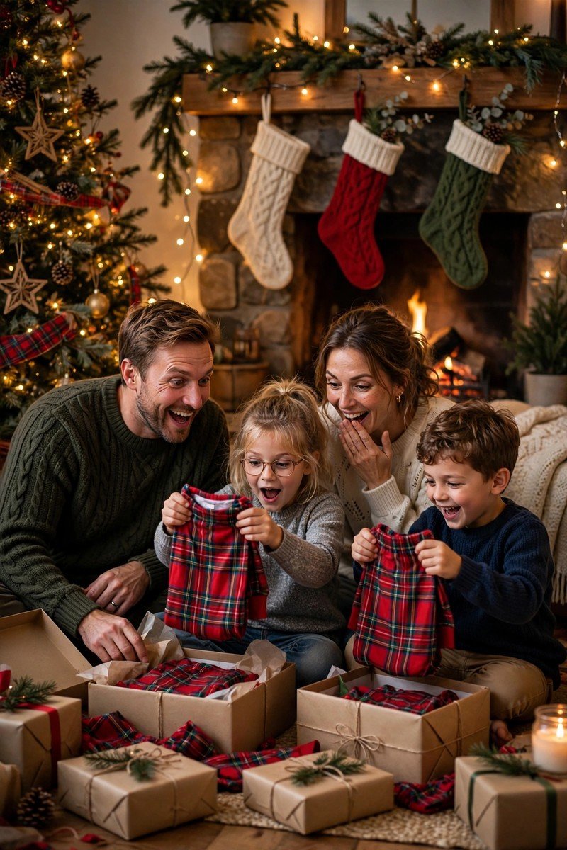 Christmas pajamas idea christmas eve reveal