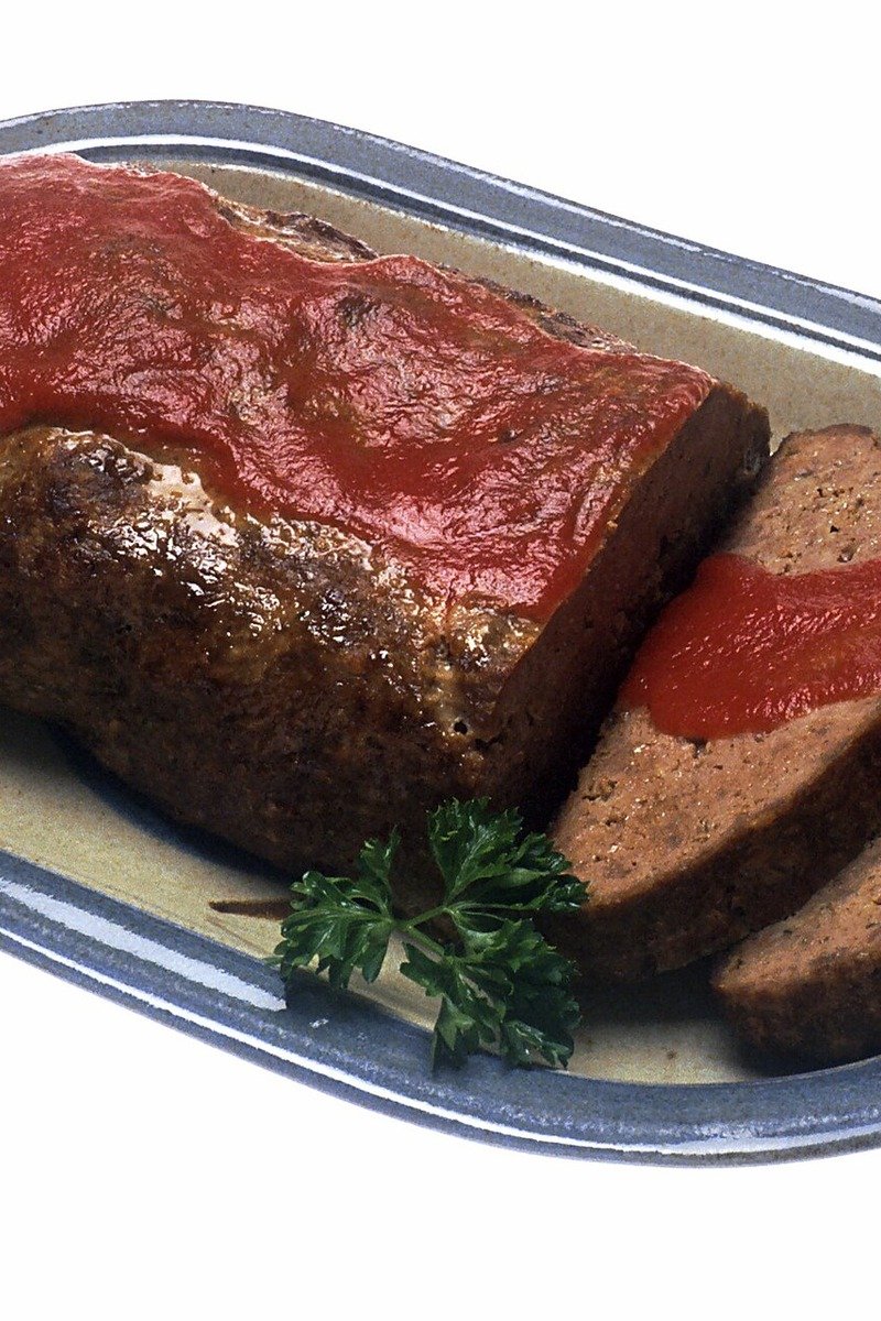 Classic meatloaf with tomato glaze