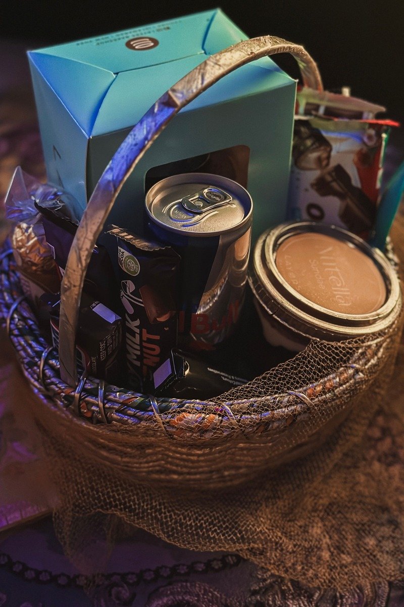 Snack and treat gift basket