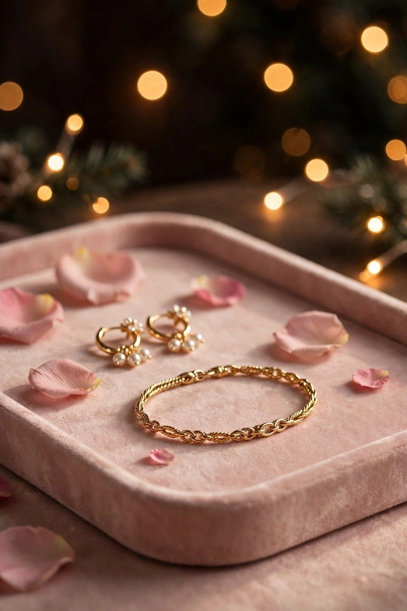 Earring and bracelet gift set