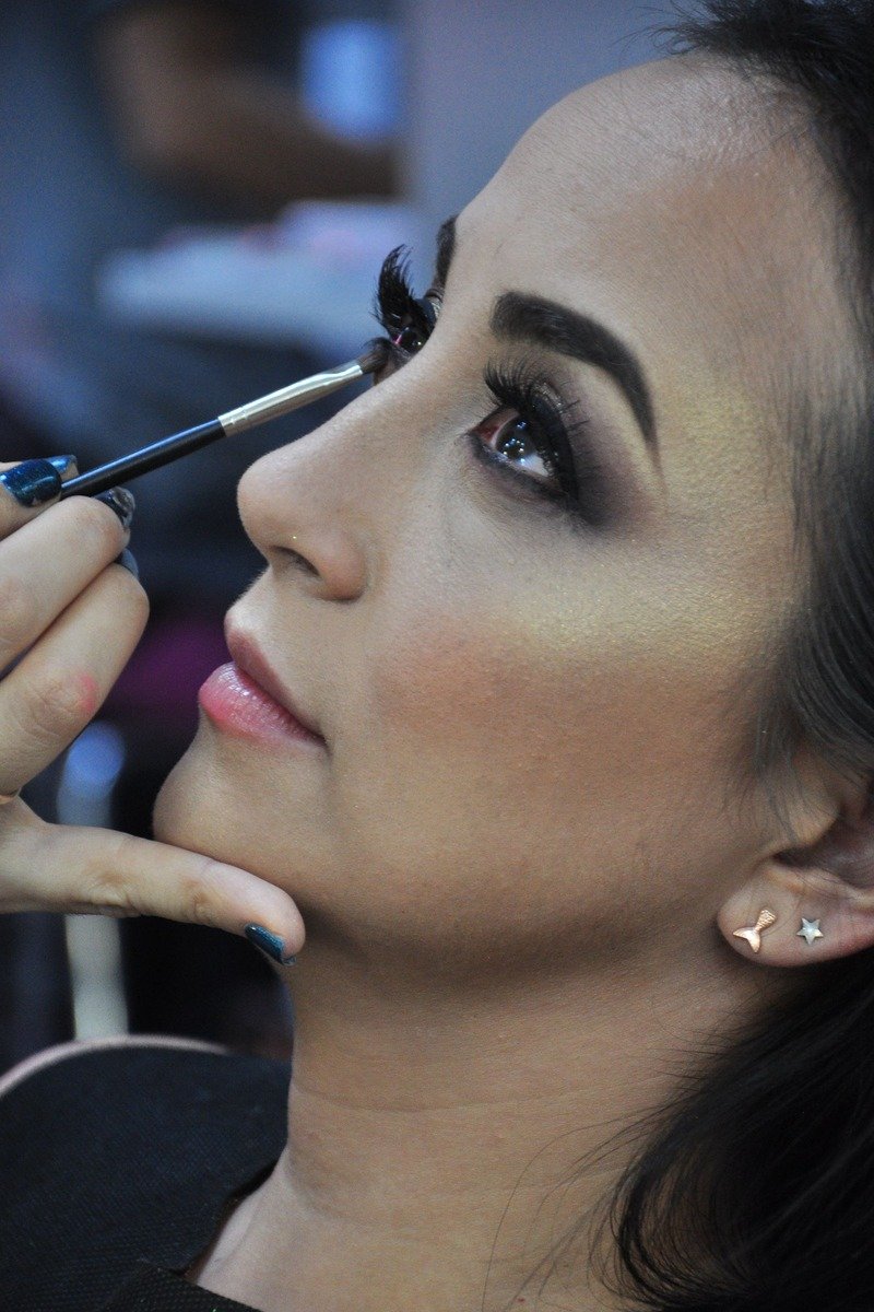 Wispy lashes designed for hooded eyes with visible length