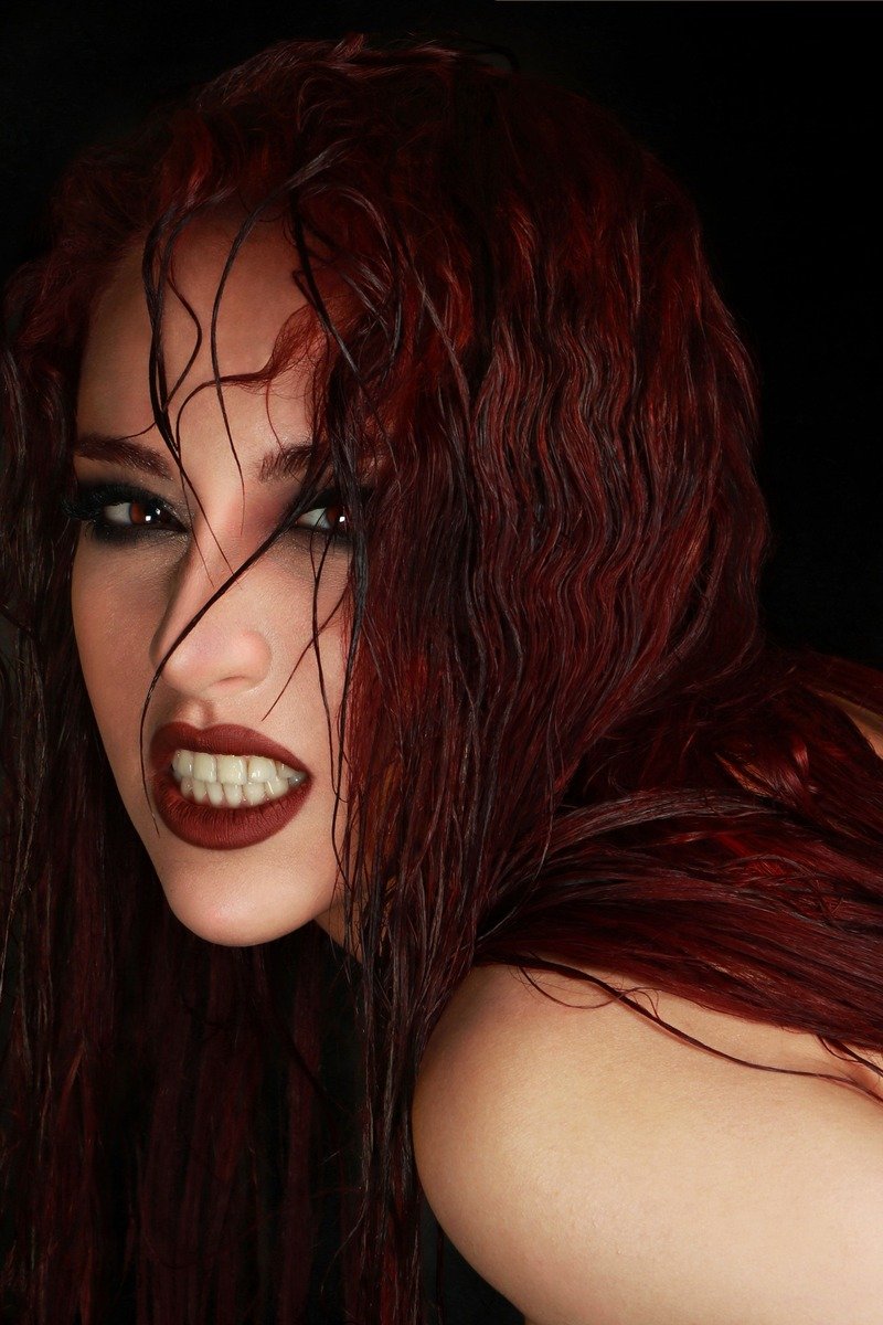 Black cherry cola hair, very dark red brown
