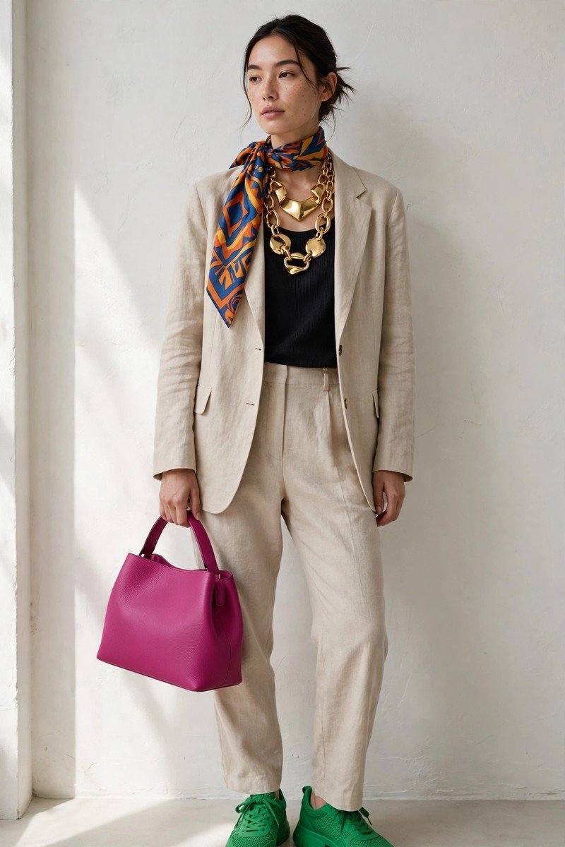 Minimalist wardrobe idea accessories for personality
