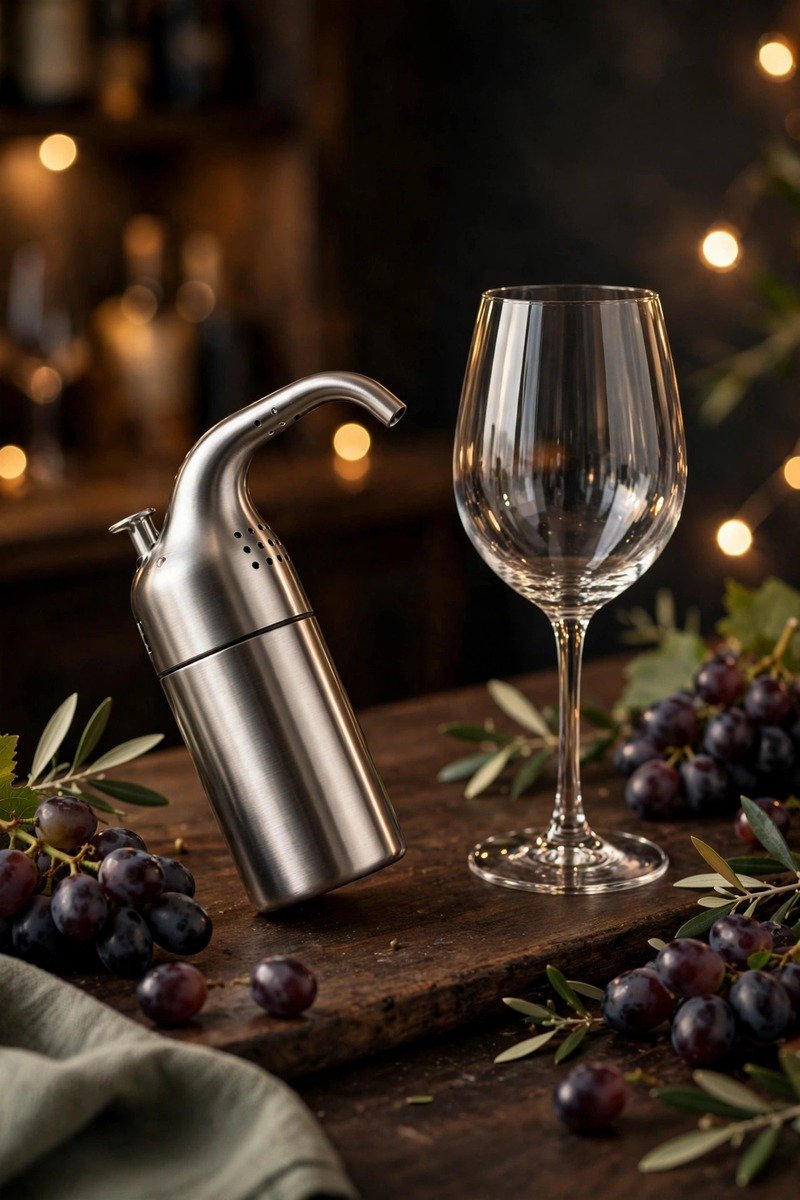 Wine aerator pourer gadget
