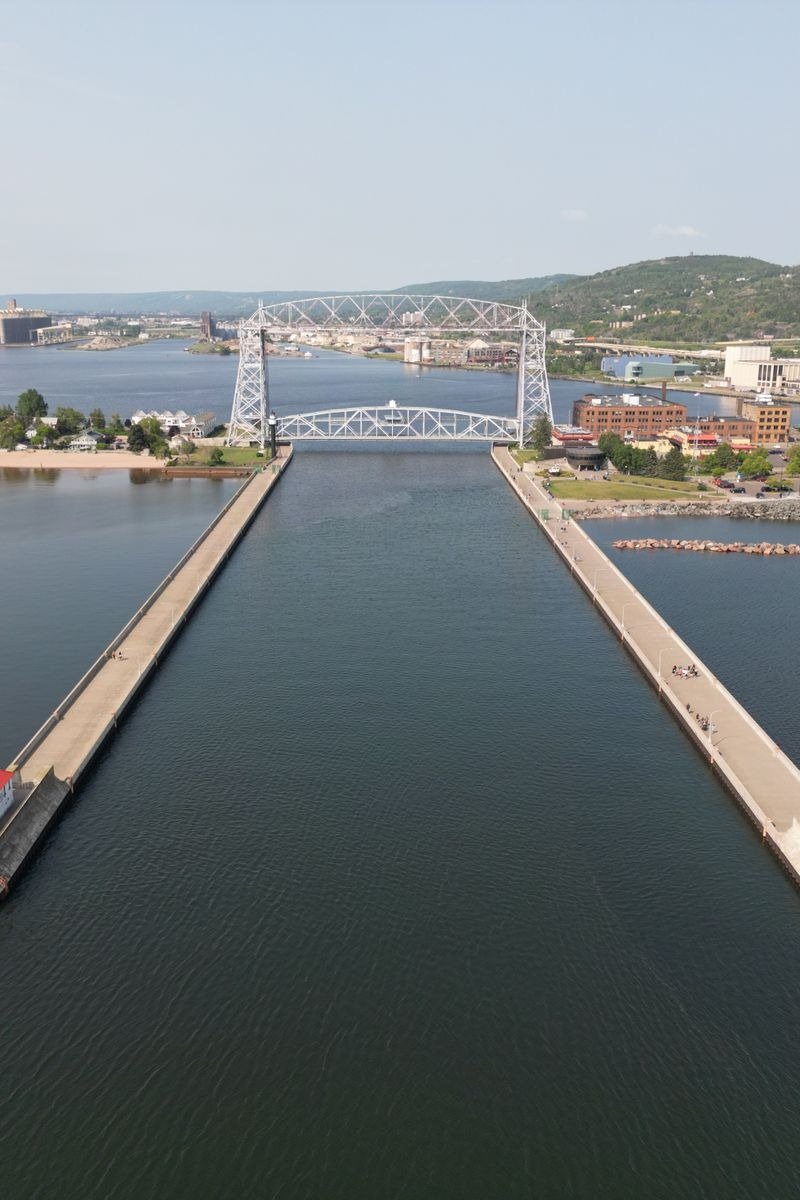 Lake Superior shoreline at Duluth Minnesota