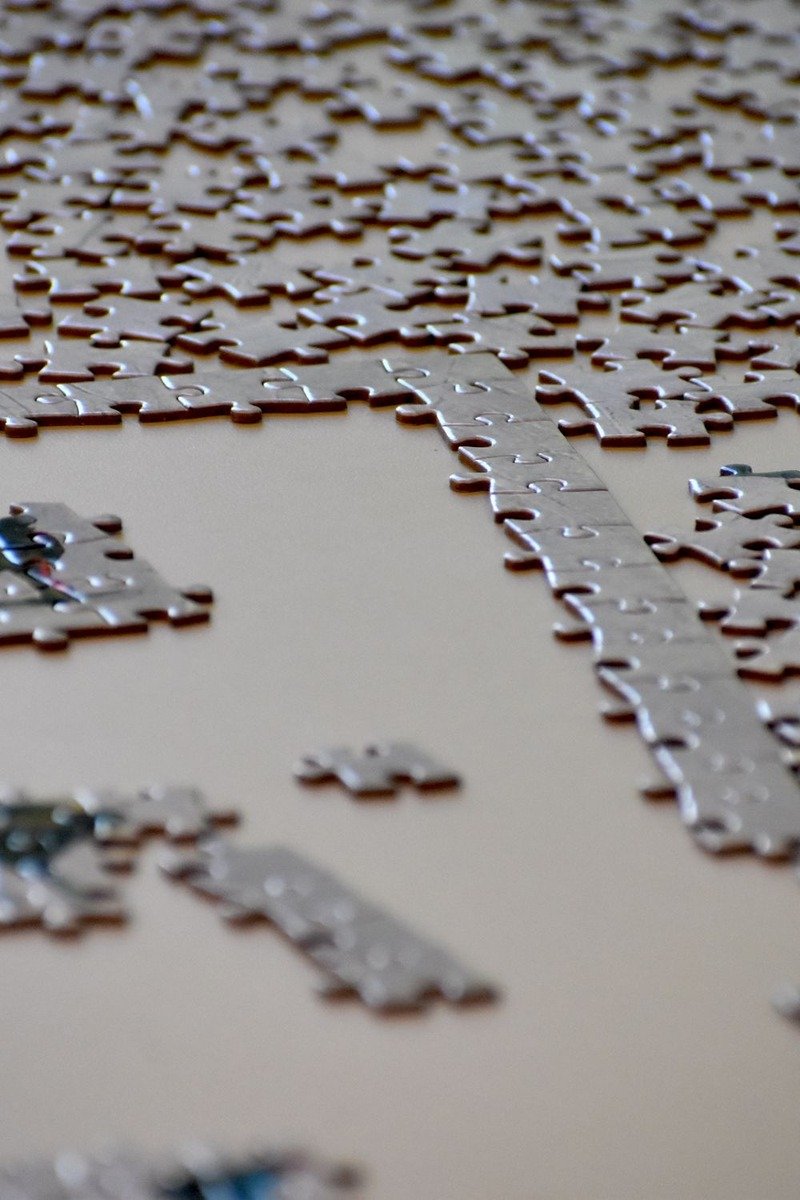 Jigsaw puzzle with artwork