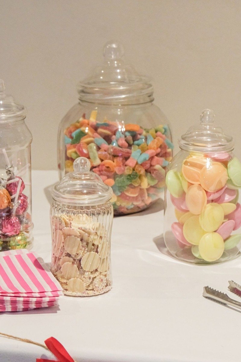 Colorful candy land dessert table at a kids birthday party
