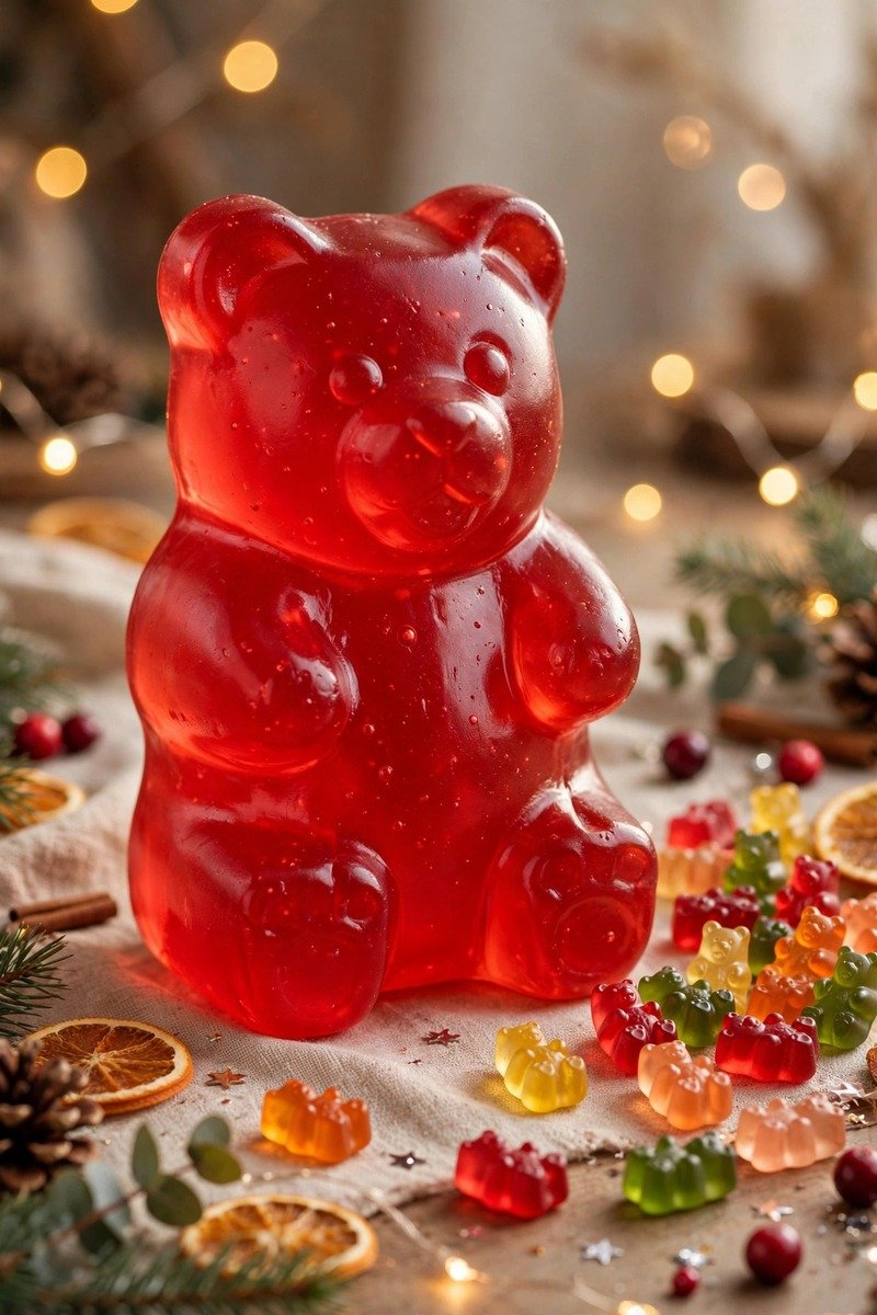 Giant gummy bear candy