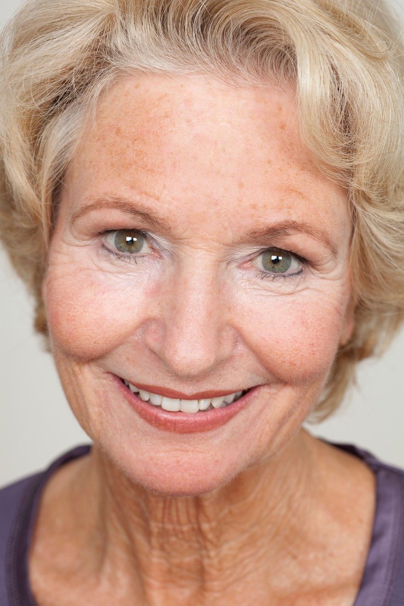 Portrait of a woman with healthy skin