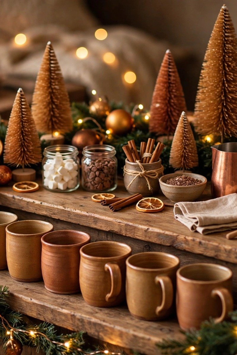 Hot chocolate bar ideas cozy decor
