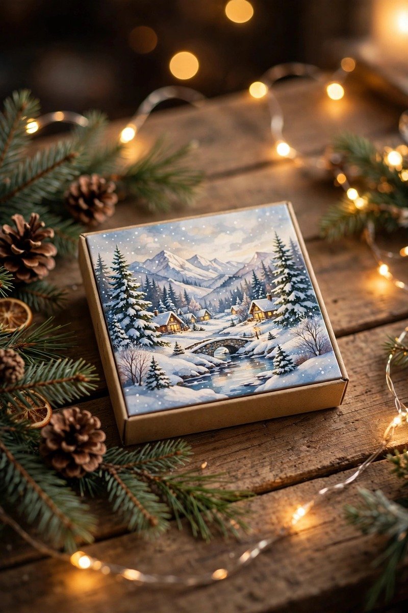 Small 100-piece jigsaw puzzle in a box