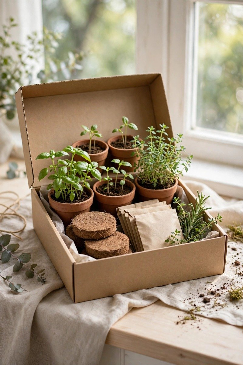 Herb garden seed starter kit
