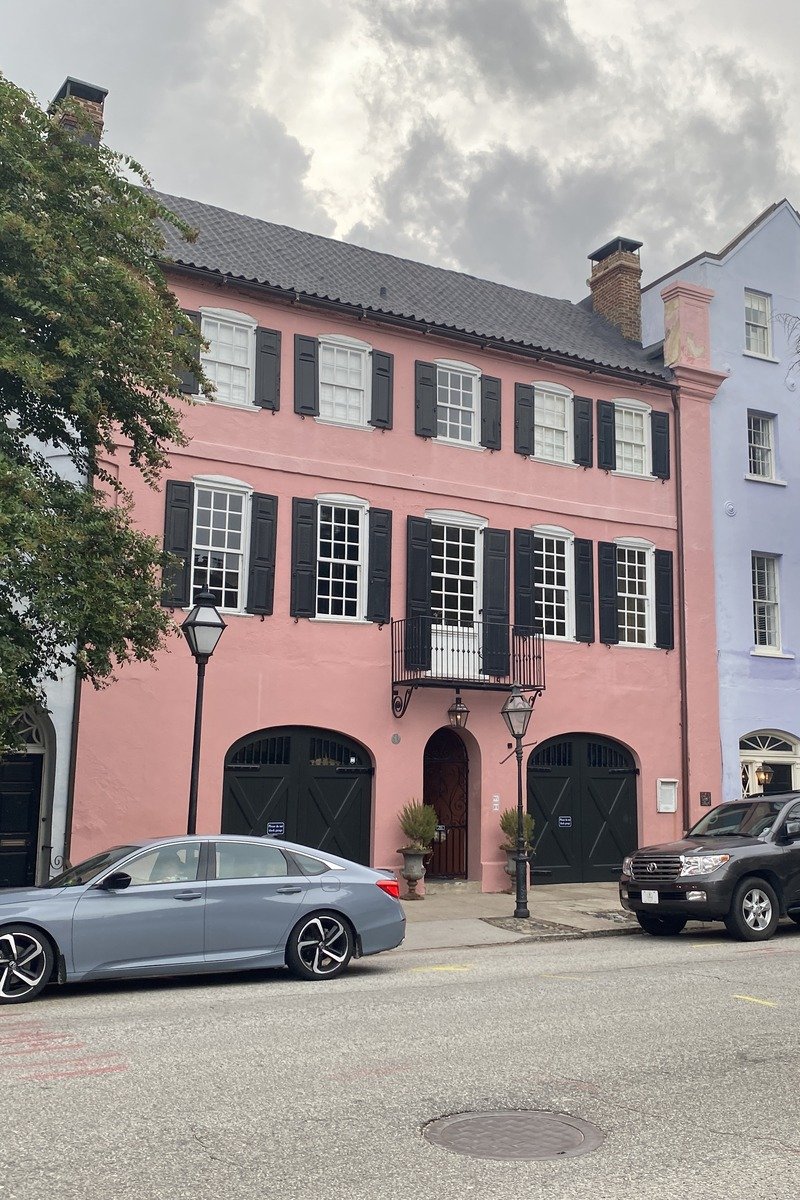 Charleston South Carolina historic street in winter